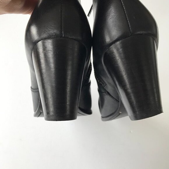 FRYE Jennifer Bootie Leather Pointed Toe Ankle Western Style Boots Black, 8M - Picture 9 of 16